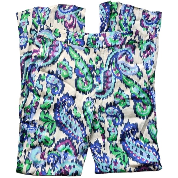 Zara Paisley Wide Leg Pants In An Xs - Picture 3 of 4